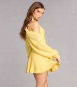 Sweet And Cozy Oversized Knit Sweater Bolero - Image 40