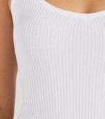 Perfectly Stylish Sleeveless Ribbed Knit Midi Dress - Image 8