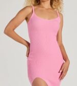 Perfectly Stylish Sleeveless Ribbed Knit Midi Dress - Image 23