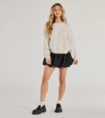 Cozy Sparkle Rhinestone Ribbed Knit Sweater - Image 3