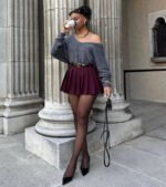 Effortless And Cozy Knit Long Sleeve Oversized Sweater - Image 10