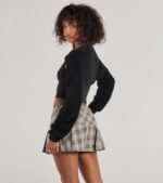 Cuddly Cozy Eyelash Knit Sweater Bolero - Image 2