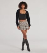 Cuddly Cozy Eyelash Knit Sweater Bolero - Image 3