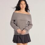 Cozy Factor Ribbed Knit Off-The-Shoulder Sweater