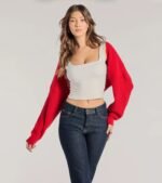 Sweet And Cozy Oversized Knit Sweater Bolero - Image 19