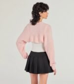 Sweet And Cozy Oversized Knit Sweater Bolero - Image 12