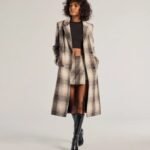 Classic Charm Plaid Trench Coat