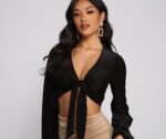 Feelin' Fierce Tie Front Top - Image 4