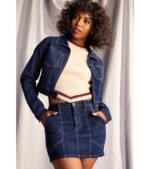 Covetable Cutie Contrast Stitch Denim Jacket - Image 5