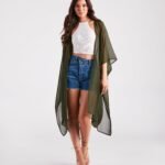 Arrived In Style Chiffon Sheer Kimono