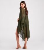 Arrived In Style Chiffon Sheer Kimono - Image 2