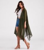 Arrived In Style Chiffon Sheer Kimono - Image 3
