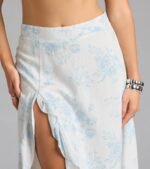 Whimsical Essence Ruffled Floral Maxi Skirt - Image 4