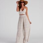 Sangria Please Striped Wide Leg Pants