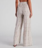 Sangria Please Striped Wide Leg Pants - Image 4