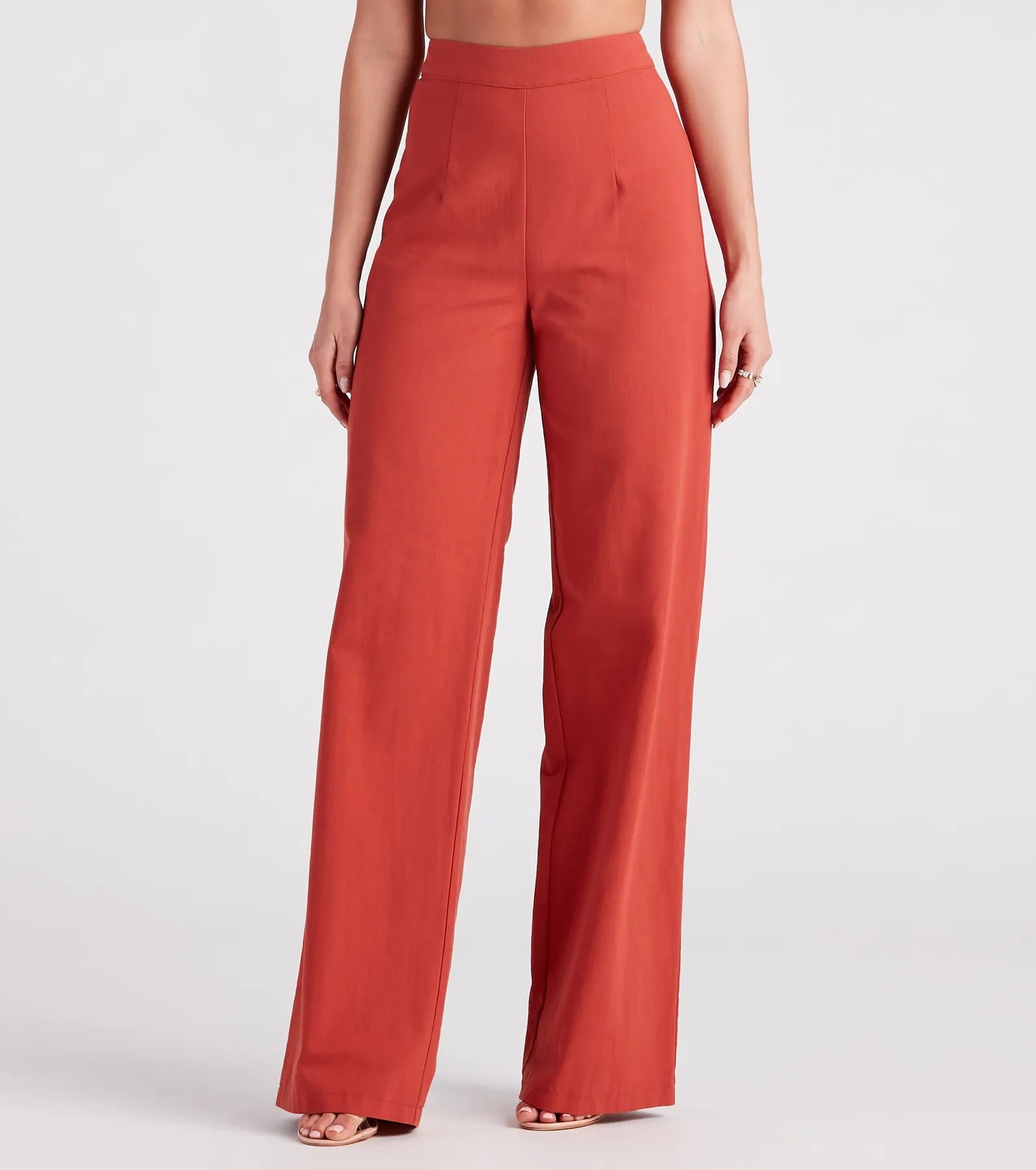 06302-0723_1_RUST_MeetInTheHamptonsLinenWideLegPants_d1cb8aef-fb5a-43e4-bf93-bd3c093b0365 Meet In The Hamptons Linen Wide Leg Pants - Image 1