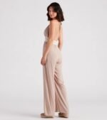 Wandering Bliss Halter Crochet Jumpsuit - Image 2