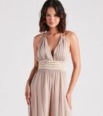 Wandering Bliss Halter Crochet Jumpsuit - Image 4
