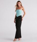 Such A Trendsetter Wide-Leg Cargo Pants - Image 2