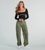 Out For The Day High-Rise Cargo Pants - Image 10