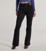 Cool Icon High-Rise Belted Bootcut Pants - Image 4