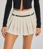 Adorable Trendsetter Pleated Mini Skort - Image 3
