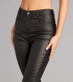 High-Rise Coated Skinny Pants - Image 4