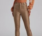 High-Rise Coated Skinny Pants - Image 14
