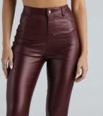 High-Rise Coated Skinny Pants - Image 26