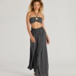 All Set Up High Rise Geometric Palazzo Pants