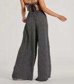 All Set Up High Rise Geometric Palazzo Pants - Image 3