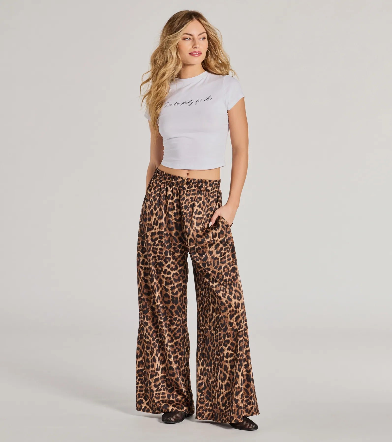 06402-1449_1_LEOPARD_LavishLeopardPrintPalazzoWideLegPants Lavish Leopard Print Palazzo Wide-Leg Pants - Image 1