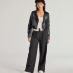 First Look Contrast Wide-Leg Pants
