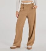 Polished Perfection Contrast Waist Pants - Image 4