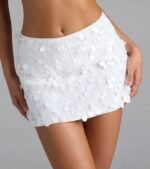 Late Night Shimmer Sequin Mini Skort - Image 4