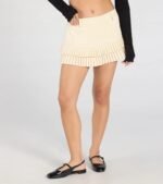 Trendy Cutie Pleated A-Line Mini Skort - Image 3