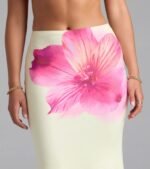Sandy Shores Tropical Floral Maxi Skirt - Image 3