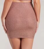 Holiday Hottie Glitter Bodycon Mini Skirt - Image 3