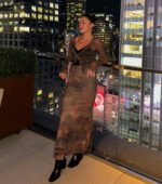 Wildy Sultry High Rise Leopard Floral Maxi Skirt - Image 5