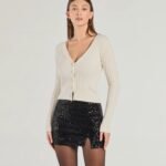 Cute Shimmer High Rise Sequin Velvet Skort