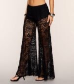 A Little Daring Lace Flare Pants - Image 2