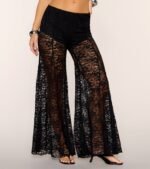A Little Daring Lace Flare Pants - Image 4