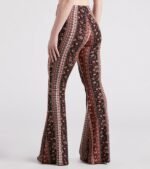 Trendy Gal Floral Boho Flare Pants - Image 3