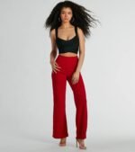 Nine To Five Straight-Leg Crepe Trouser Pants - Image 5