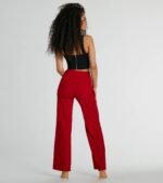 Nine To Five Straight-Leg Crepe Trouser Pants - Image 8