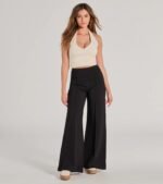 Classic And Chic Wide-Leg Trouser Pants - Image 6