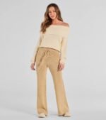 Cozy Luxe Lurex Knit Pants