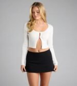 Simple And Chic Ponte Knit Mini Skort - Image 6
