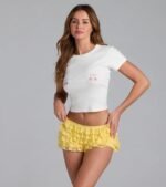 So Fab Ruffled Lace Hot Shorts - Image 13