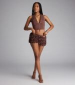 So Fab Ruffled Lace Hot Shorts - Image 4